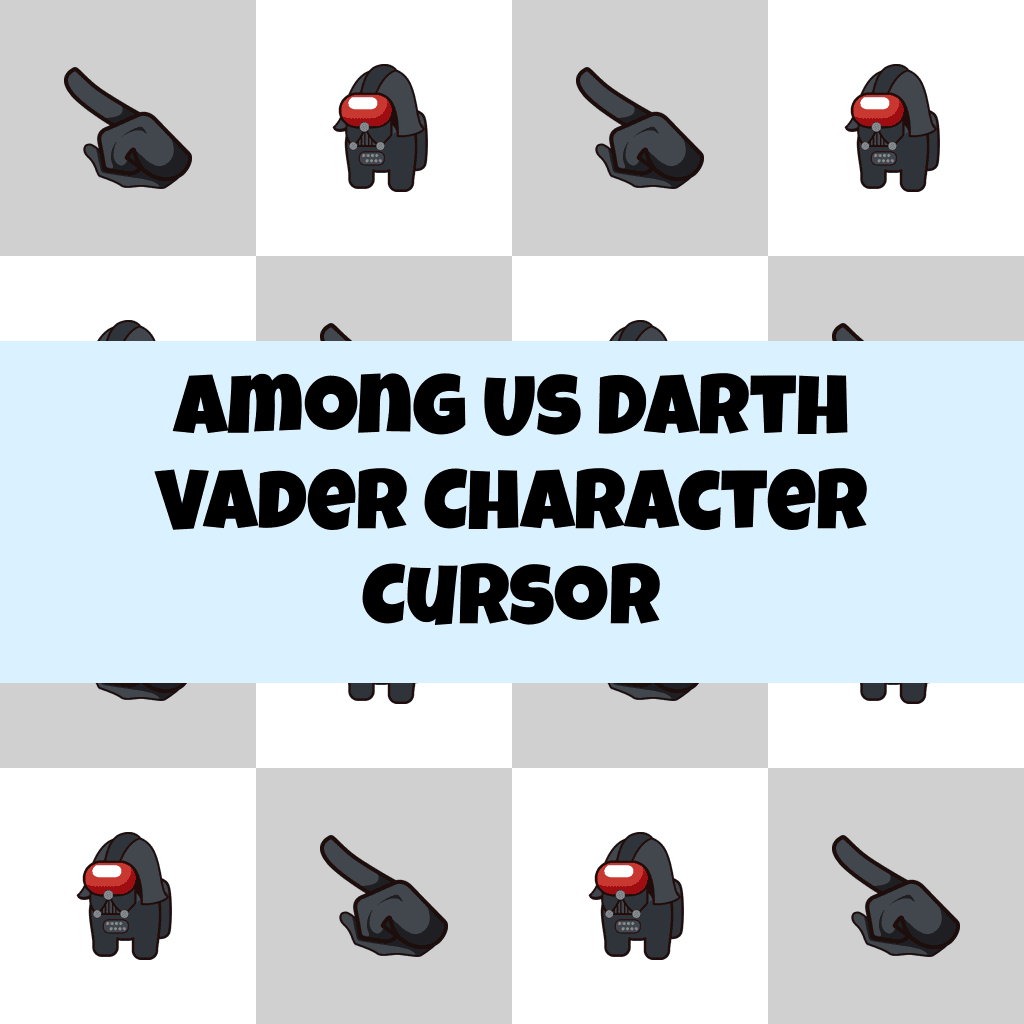 Preview Among Us Darth Vader Character cursor custom cursor pack